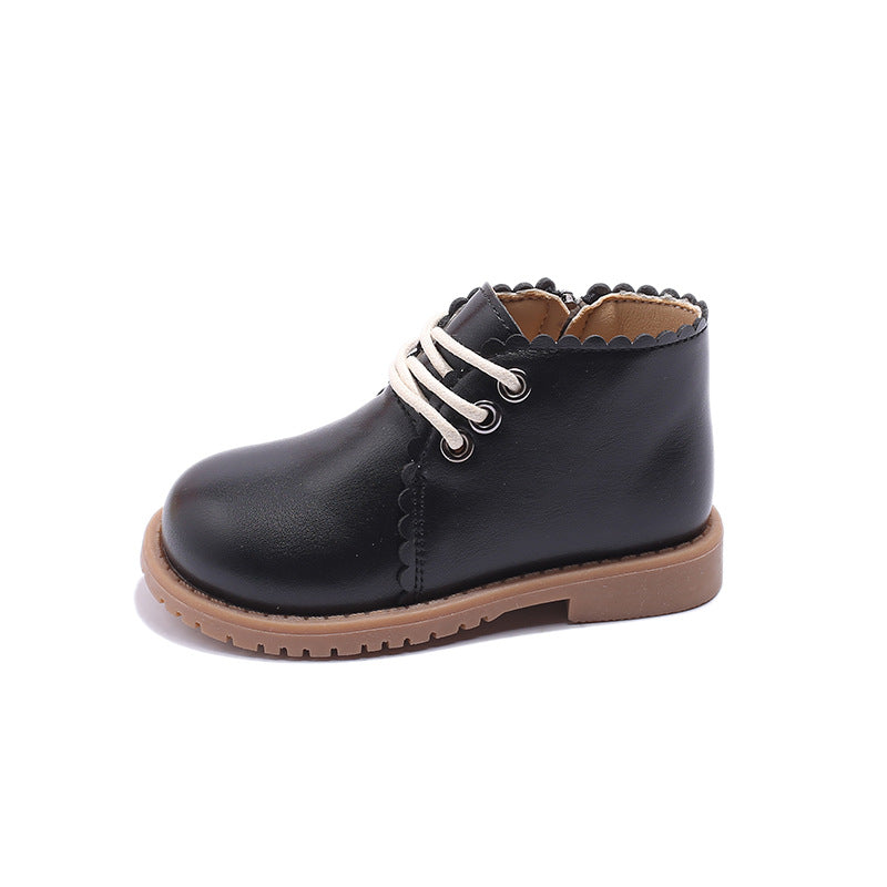 Girls leather boots