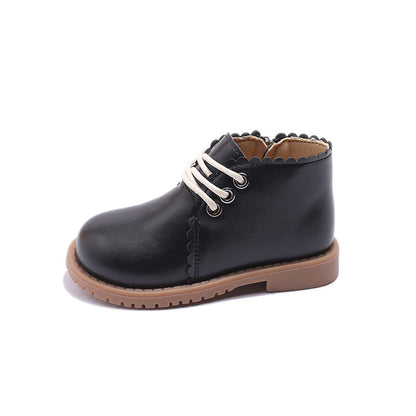 Girls leather boots