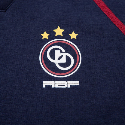 Sweatshirt met color-blocking lange mouwen en fluwelen kraag