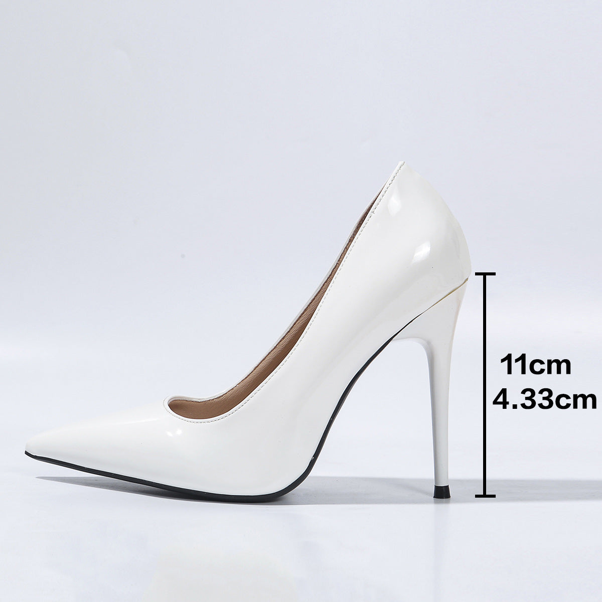 Womens Pointed Toe Stiletto Slip-On Heels
