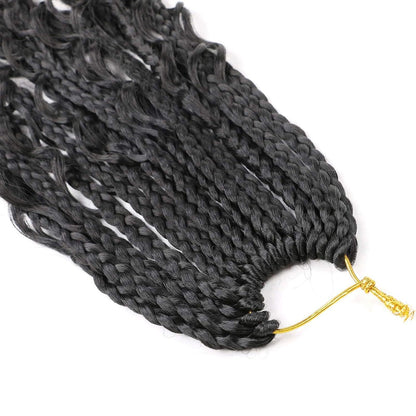 Synthetic fiber braids