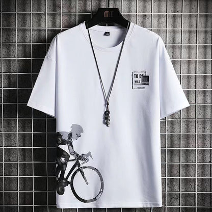 Men's Printed T-Shirt and Shorts Set