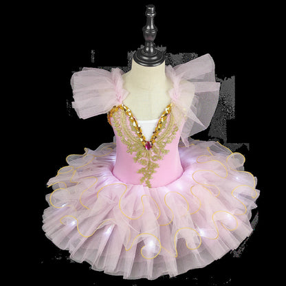 Girls Luminous Ballet Performance Dress