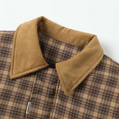 Heren jacket van geruit katoen