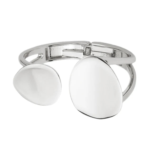 Dames statement armband  van legering met ruwe opening