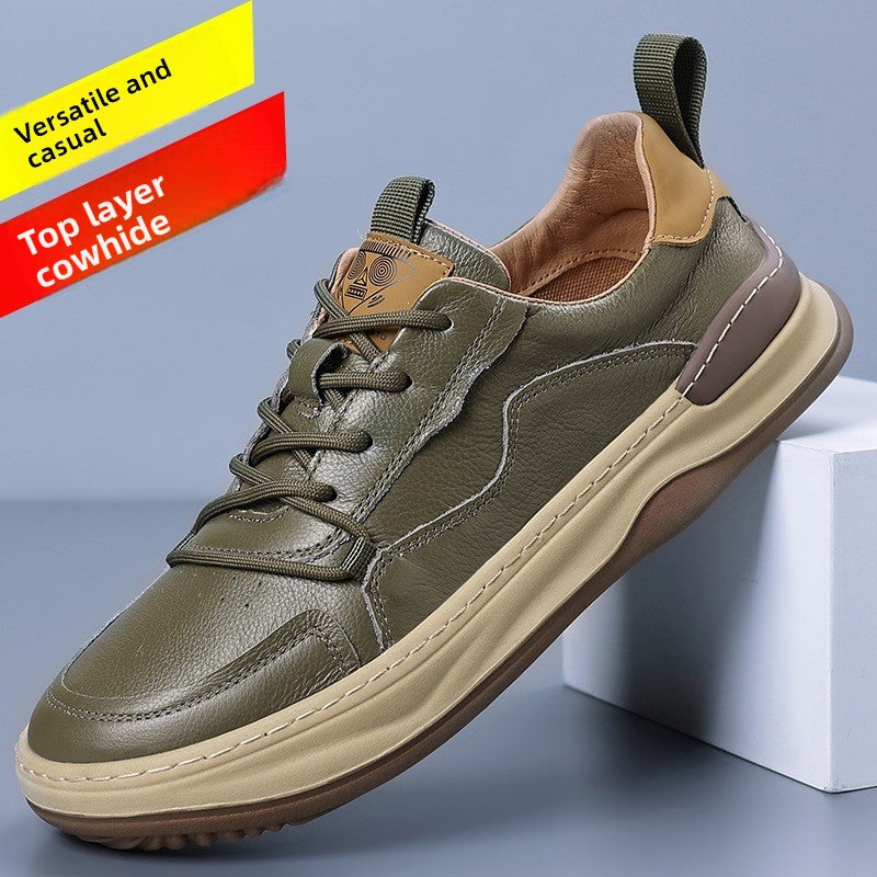 Casual leren sneakers hoge of lage model voor heren