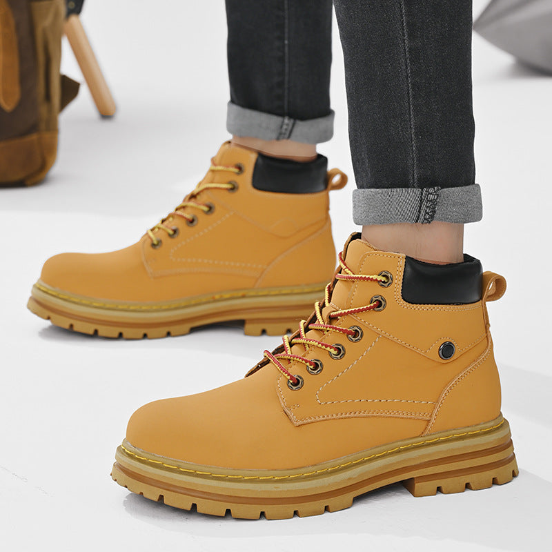 Men's high-top warm outdoor work boots