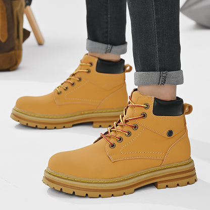 Men's high-top warm outdoor work boots