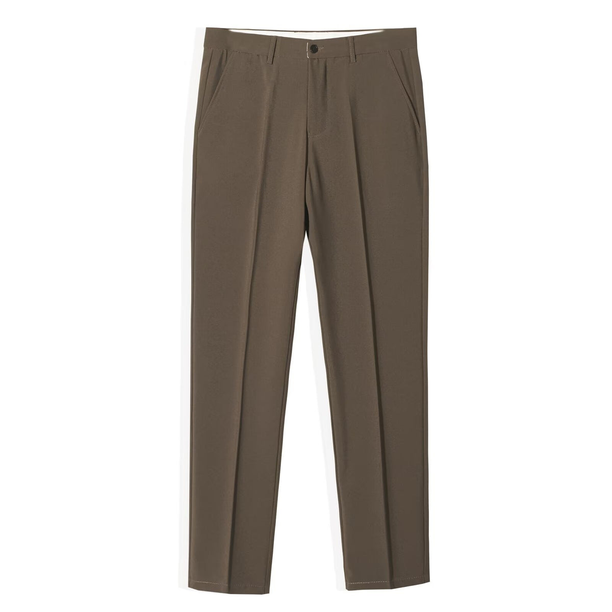 Summer Thin British Small Western Pants Men's Handsome Hanging Straight Slim-fit Business Casual Cropped Suit Pants for Men
