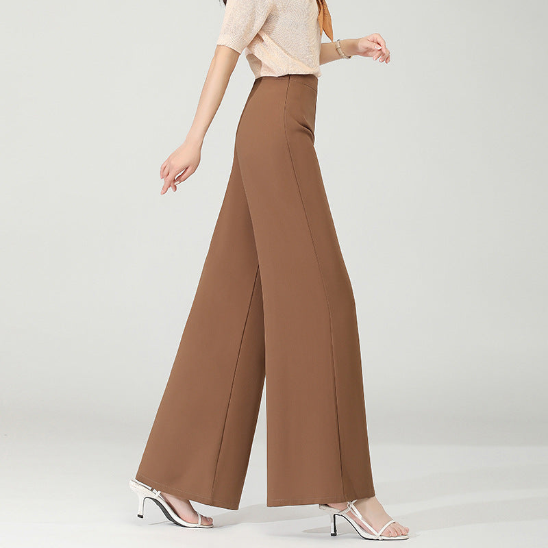 High-waisted wide-leg dance pants