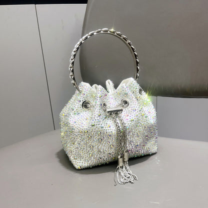 Diamond Crystal Bucket Bag