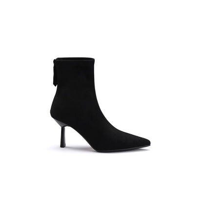Womens Pointed Toe Stiletto Heel Boots