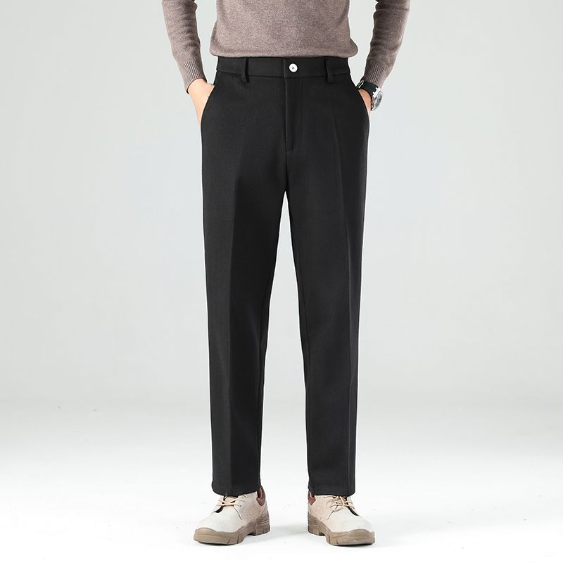 Men's Casual Pants Straight-Leg Drapey Dress Pants Long Pants
