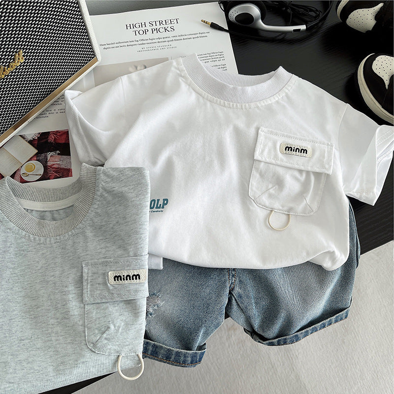 Boys Summer Cotton T-Shirt and Shorts Set