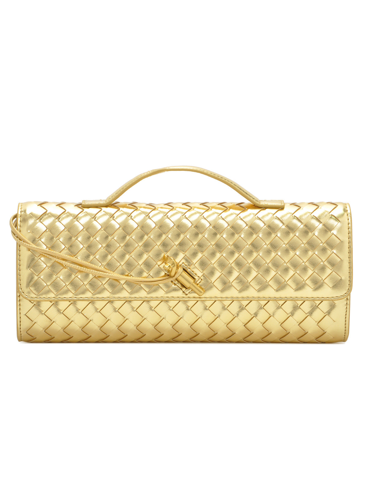 Soft Handmade Woven PU Leather Organ Crossbody Bag