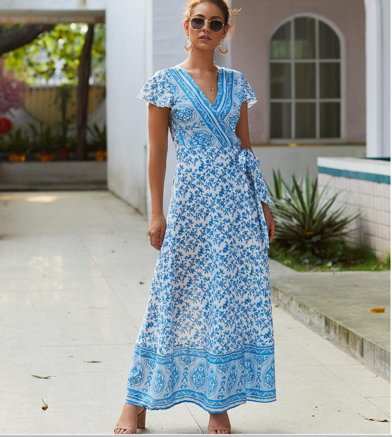 Bohemian 3D Print Sleeveless Dress