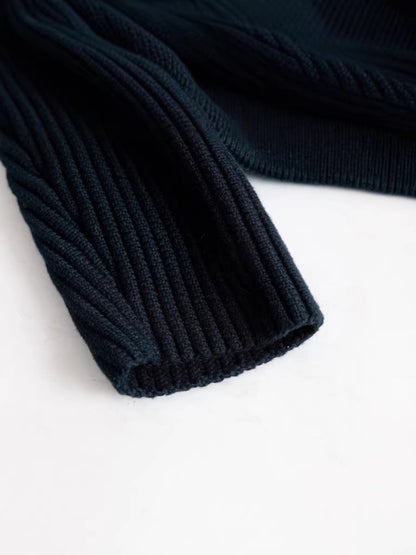 Womens High Neck Knitted Cardigan
