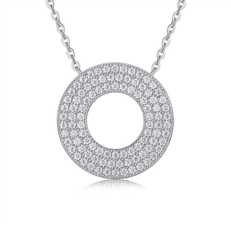 S925 Sterling Zilveren Twin Hoogwaardige Ketting Niet-vervagende Moissanite