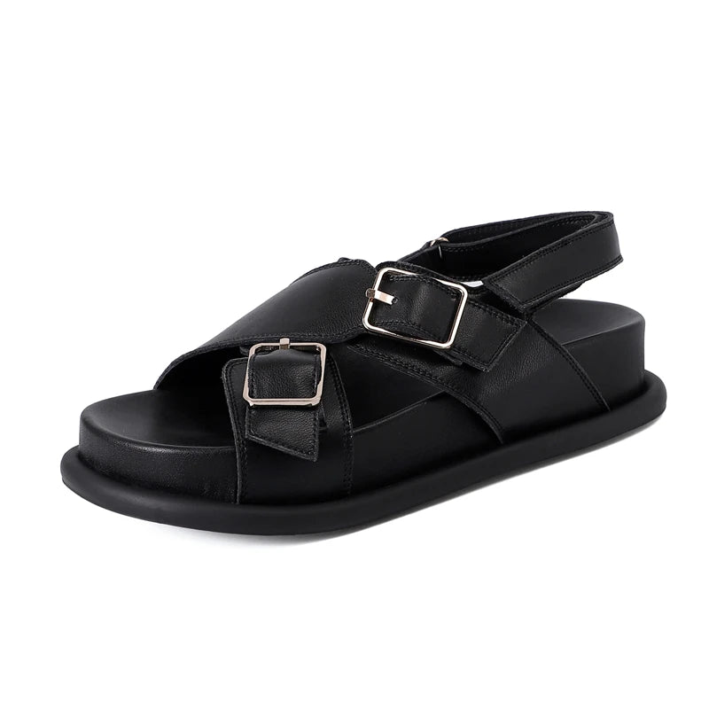 Sandalen van echt leer voor dames