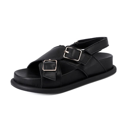 Sandalen van echt leer voor dames