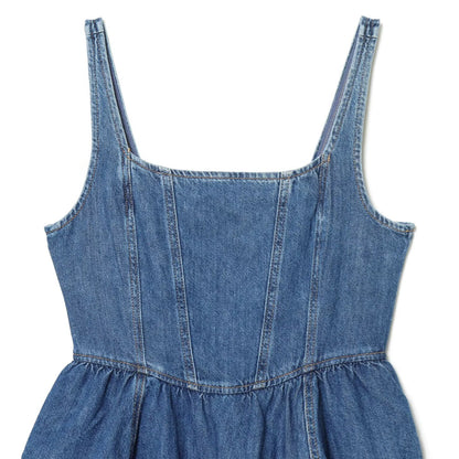French waist cinching slimming versatile dress