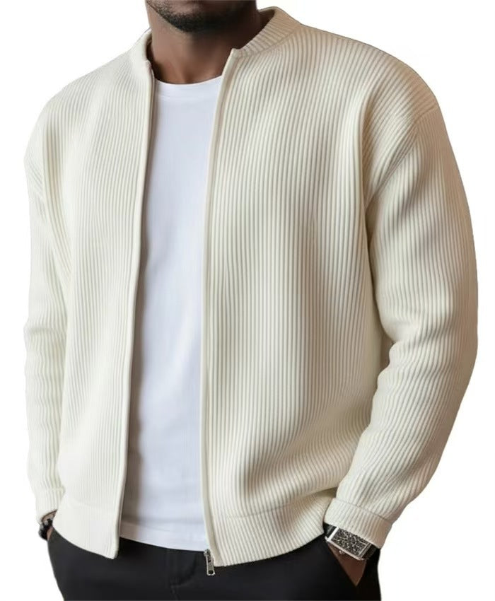 Mens Casual Corduroy Long Sleeve Jacket