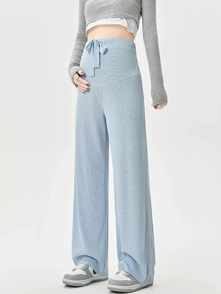 Maternity Pants Belly Support Wide Leg