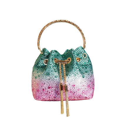 Diamond Crystal Bucket Bag