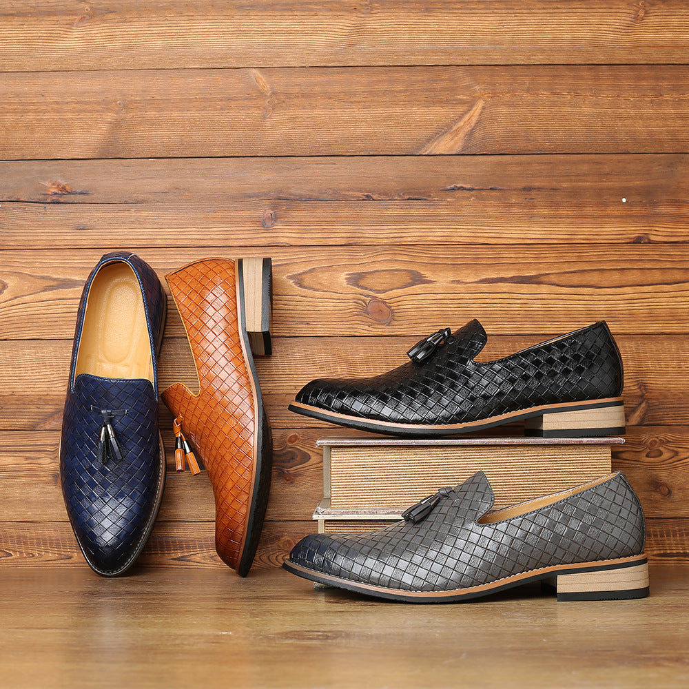 Carefully Selected Men's Versatile British-Style Black Professional Casual Leather Shoes, Soft-Soled Men's Shoes, Business Formal Work Shoes
