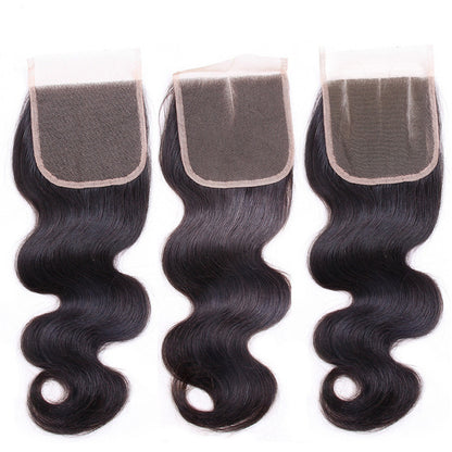 Real Hair Body Wave 4X4 Lace Closure