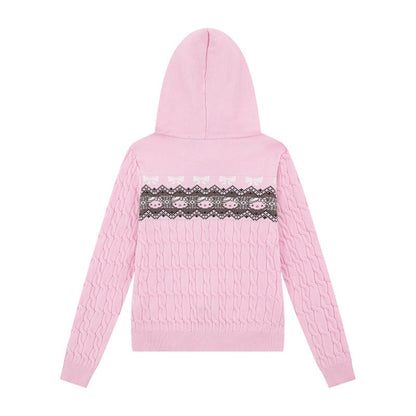 Getailleerd vest voor dames met capuchon  ritssluiting en bontkraag