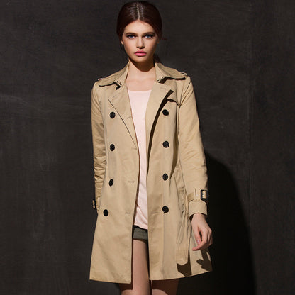 American BGSD Women's Leah Waterproof Mid Length Trench Coat