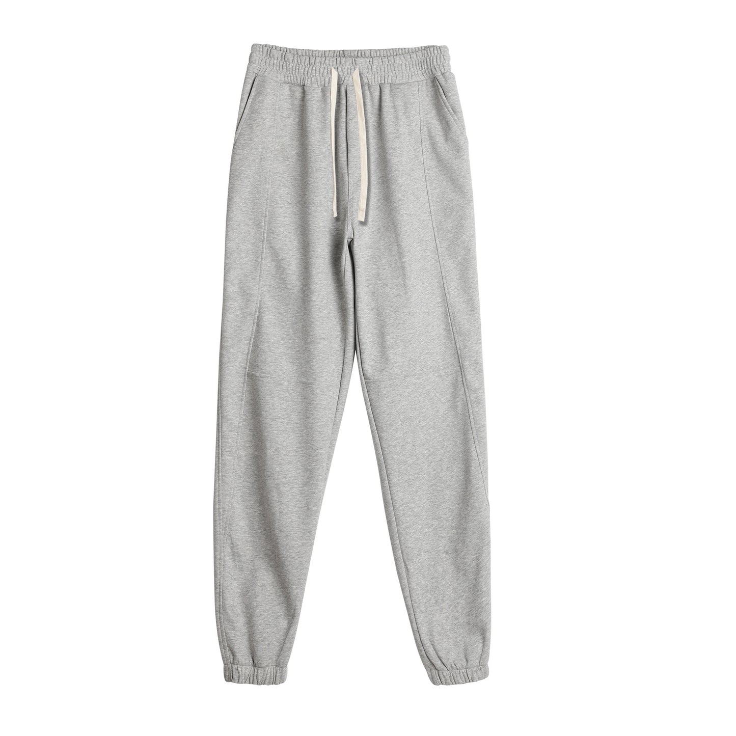 Men Solid Color Loose Fit Drawstring Sweatpants for Sports and Casual