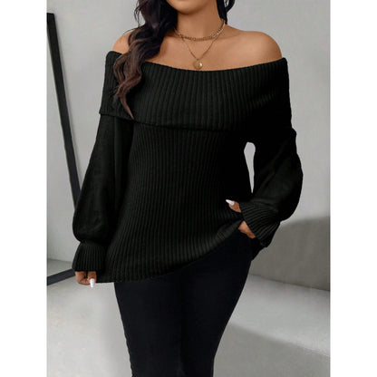 Women Backless Knit Sweater Halter Neck