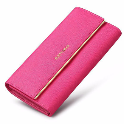 Women's Genuine Leather Tri-Fold Wallet
