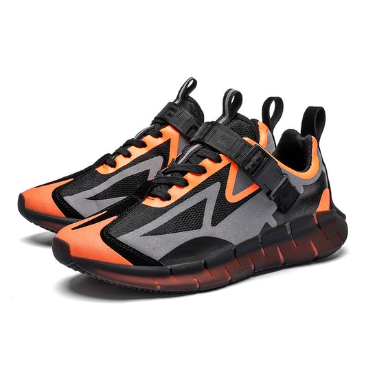 Trendy heren gekleurde casual sneakers