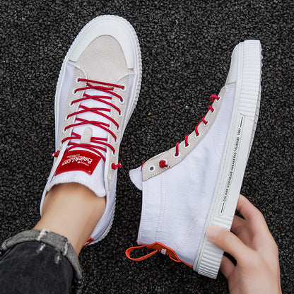 Hoge leren sneakers heren