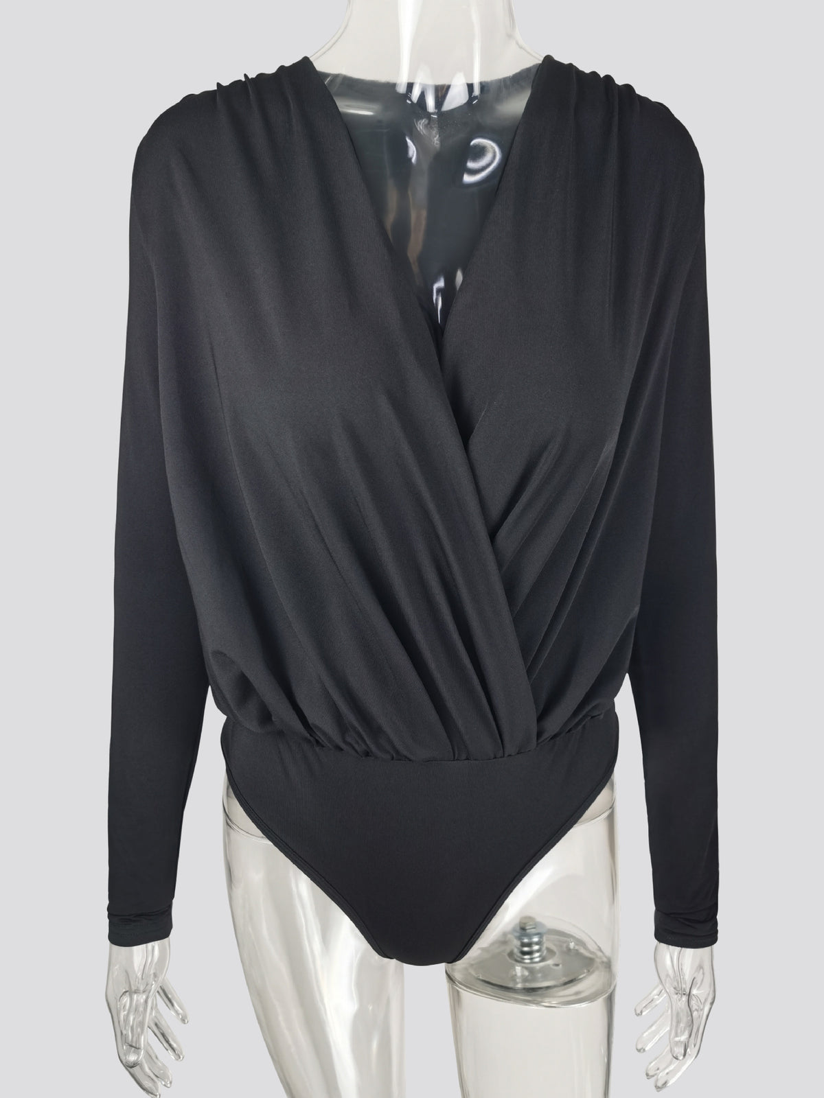 Women's V-Neck Slim Long Sleeve Jumpsuit