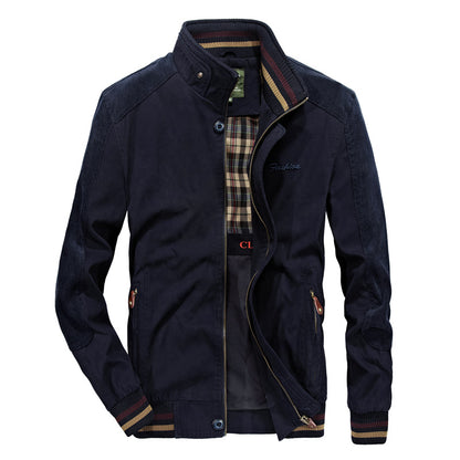 Mens Stand Collar Casual Jacket