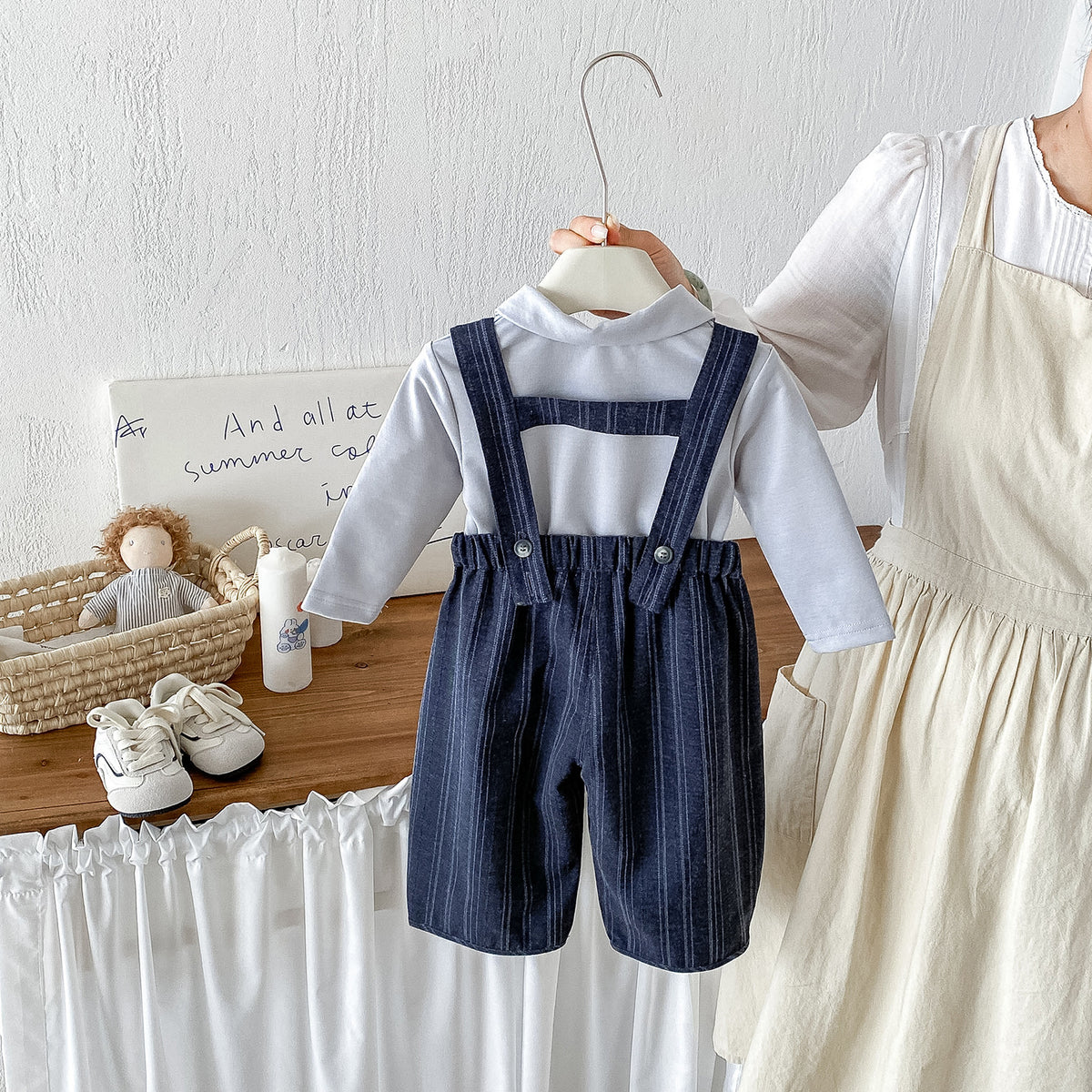 Baby Boy Gentleman Suit Set with Bow Tie