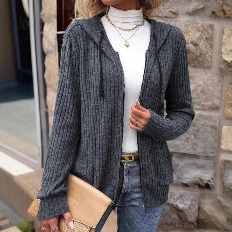 Gestreepte casual sweatvest