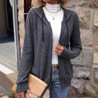 Gestreepte casual sweatvest