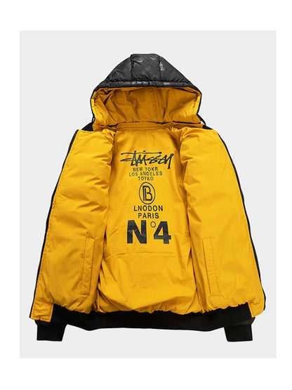 Casual dubbelzijdige gewatteerde jas