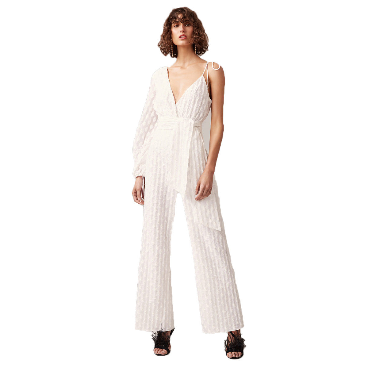 Asymmetrische sling jumpsuit