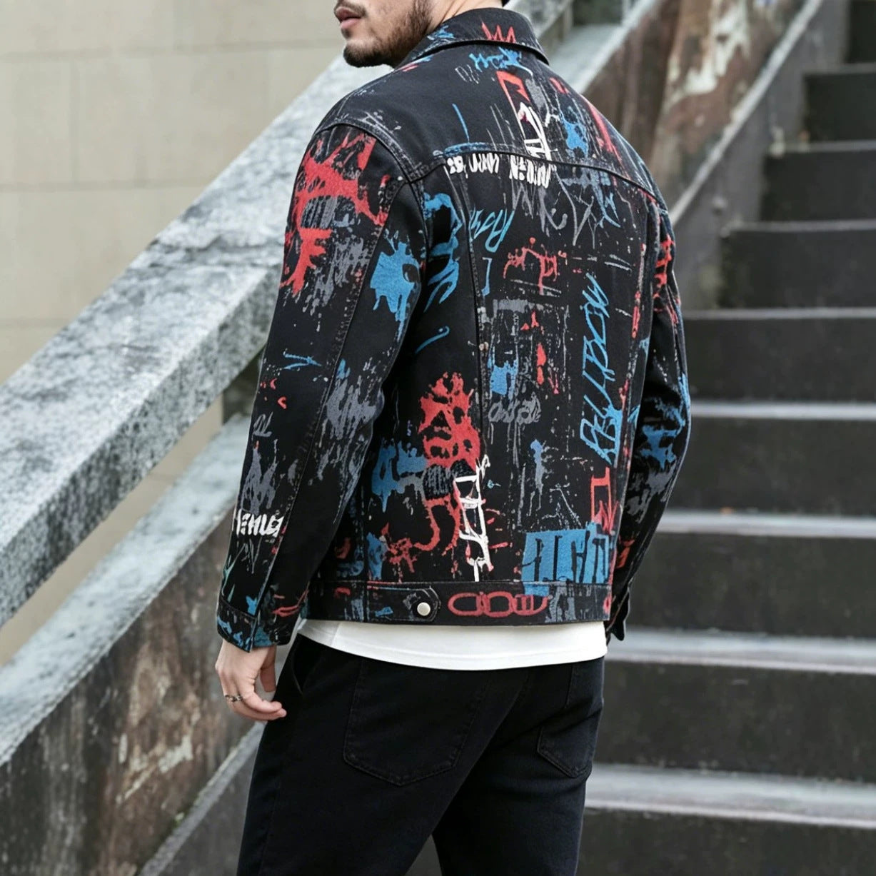 Denim Jacket Men's Street Fashion Brand Lel Work Jacket