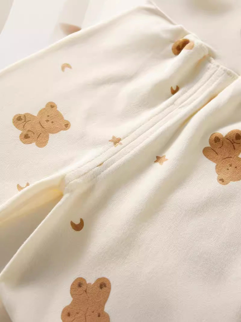 Childrens Cotton Pajama Set Long Sleeve Two-Piece