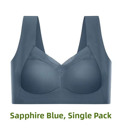 Wireless Seamless Push-Up Bra Ice Silk Lingerie