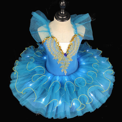 Girls Luminous Ballet Performance Dress