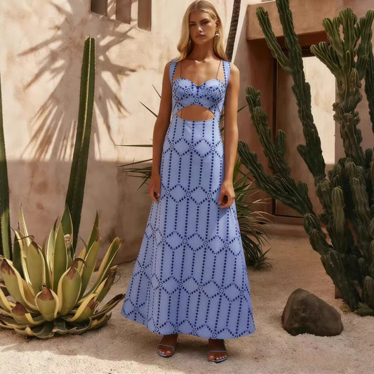 Bohemian Floral Print Tube Dress