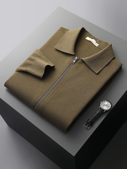 Pure Wool Knitted Cardigan for Men